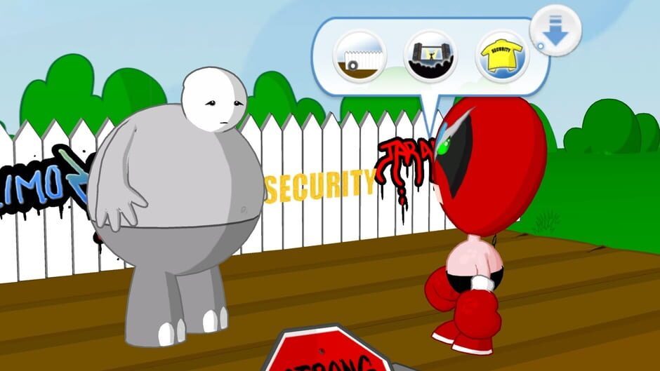 Screenshot from Strong Bad's Cool Game for Attractive People Episode 3: Baddest of the Bands