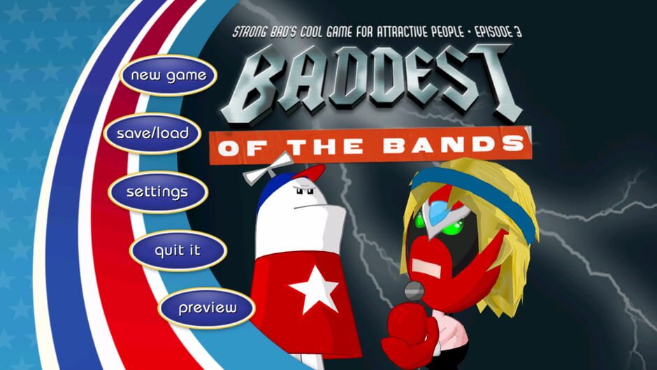Screenshot from Strong Bad's Cool Game for Attractive People Episode 3: Baddest of the Bands