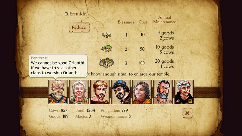 Screenshot from King of Dragon Pass