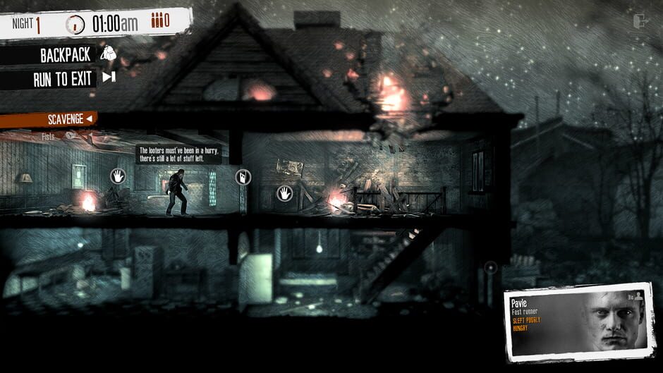 Screenshot from This War of Mine
