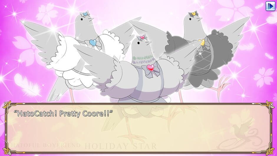 Screenshot from Hatoful Boyfriend: Holiday Star