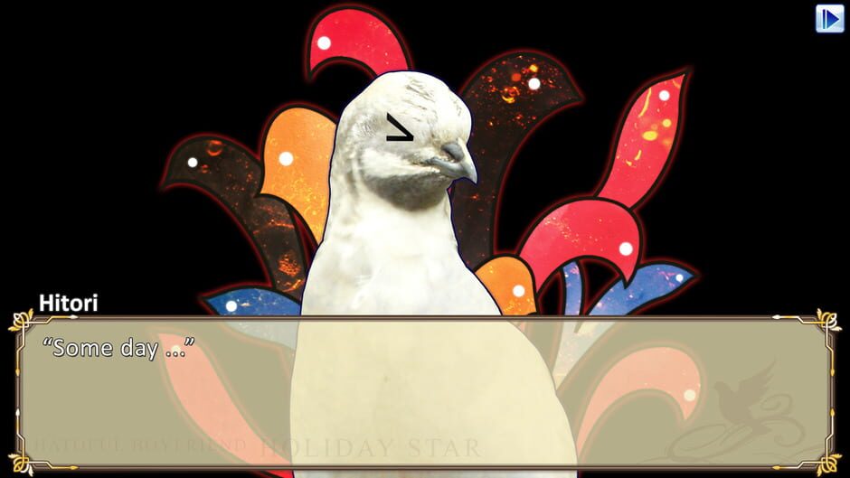 Screenshot from Hatoful Boyfriend: Holiday Star