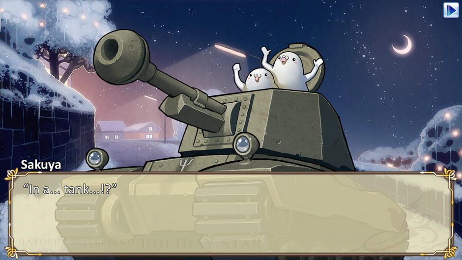 Screenshot from Hatoful Boyfriend: Holiday Star