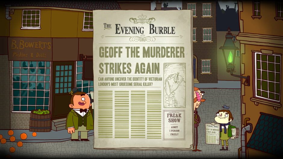 Screenshot from The Adventures of Bertram Fiddle: Episode 1 - A Dreadly Business