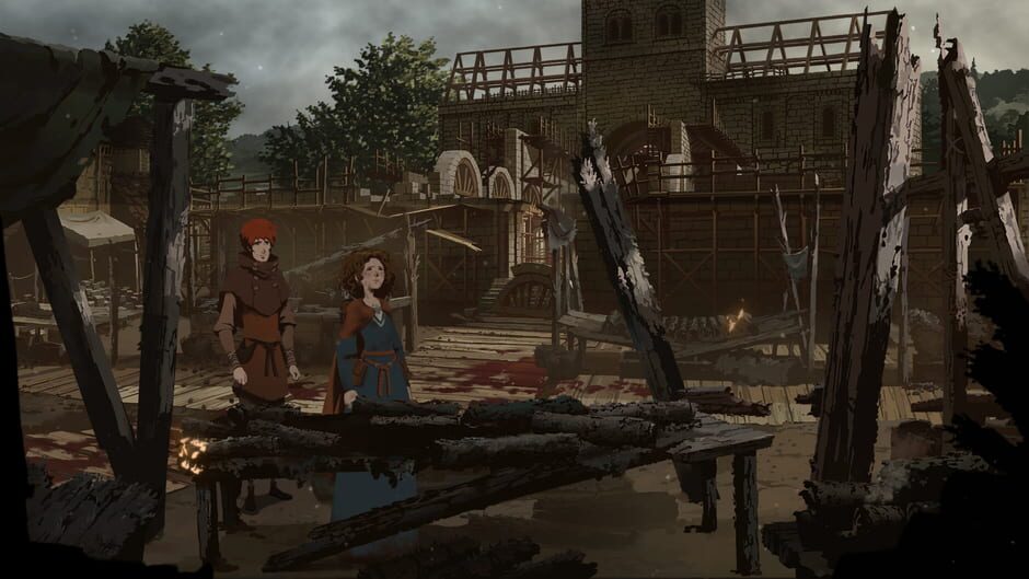 Screenshot from Ken Follett's The Pillars of the Earth