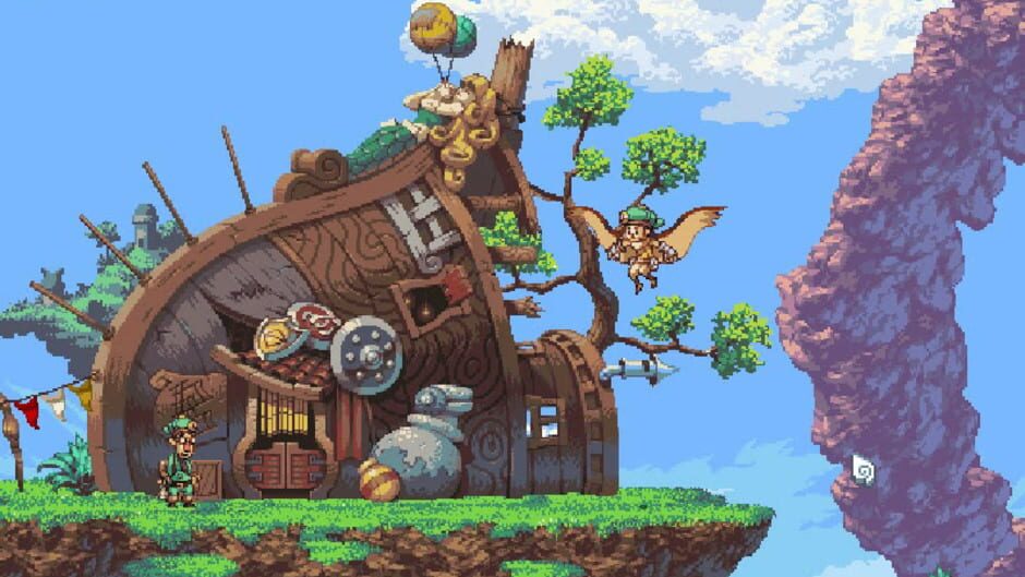 Screenshot from Owlboy
