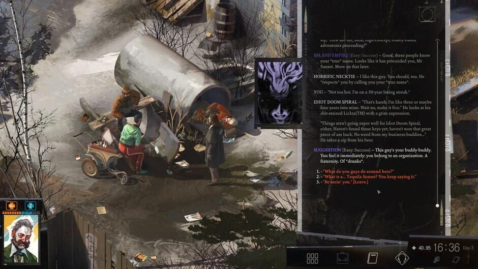 Screenshot from Disco Elysium: The Final Cut