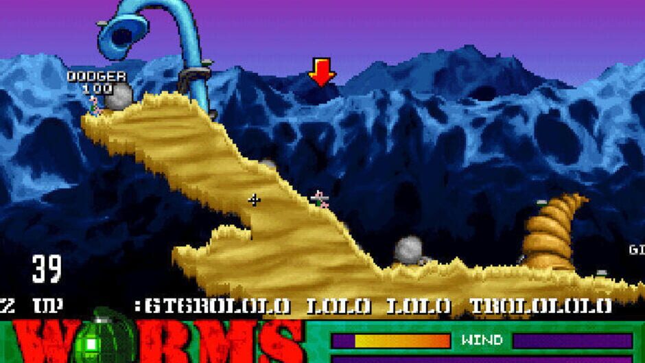 Screenshot from Worms United