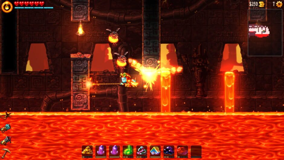 Screenshot from SteamWorld Dig 2