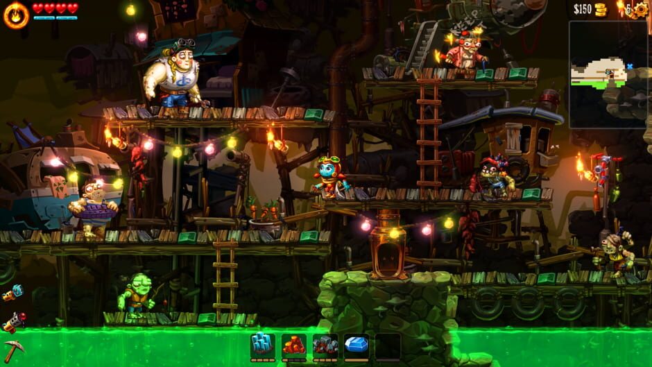 Screenshot from SteamWorld Dig 2