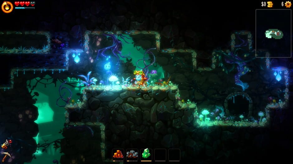 Screenshot from SteamWorld Dig 2